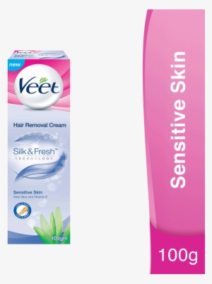 Veet Silk & Fresh Hair Removal Cream For Sensitive - Veet Hair Removal Cream Silk & Fresh #986199