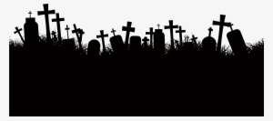 Grassland Crosses Transprent Free - Cemetery Halloween Vector #986953