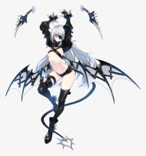 1girl Absurdres Arched Back Arms Up Blue Eyes Boots - Closers Online Nightmare Costume #987298