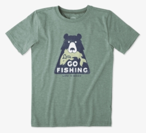 Boys Lets Go Fishing Cool Tee - Life Is Good #987360