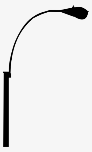 Streetlight Clipart Black And White - Street Light Silhouette Vector #987643