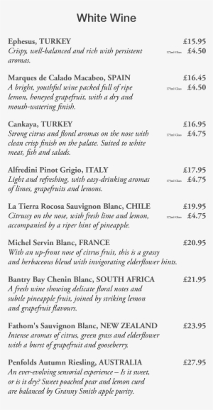 Wine List - Document #988216