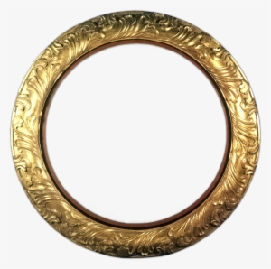 Gold Circle Matted - True Square Sticker 3" X 3" #988434