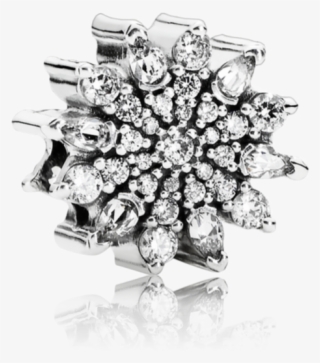 Ice Crystal, Clear Cz - Ice Crystal Pandora Charm #988616