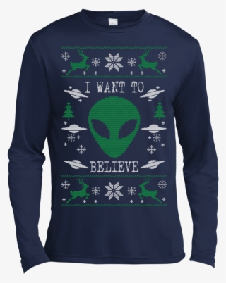 I Want To Believe X-files Ugly Sweater For Christmas - Fayetteville State University Shirt #9800541