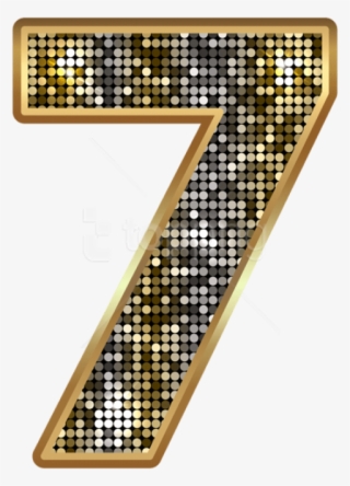 Free Png Number Seven Deco Gold Png Images Transparent - Clip Art #9801495