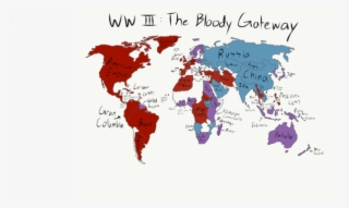 The Third World War Started When American President - Free Printable World Map Art #9802421