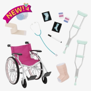 Heals On Wheels Medical Accessories All Components - Our Generation Heals On Wheels #9802486