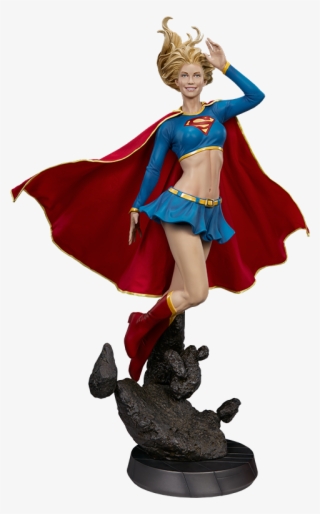 Sideshow Collectibles Supergirl Premium Format Figure - Supergirl Statue Png #9803293