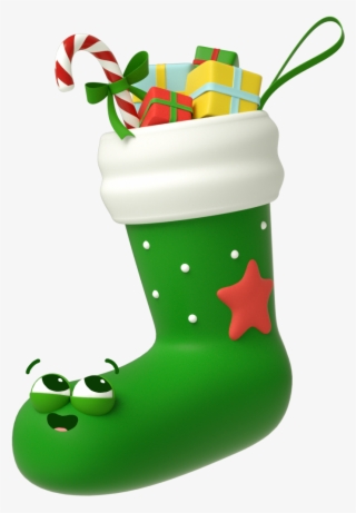The Stickers Were First Animated In 3d Before Adding - Christmas Stocking #9805772