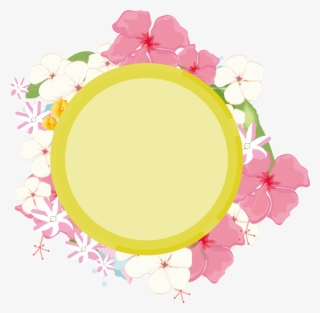 Hand Drawn Plant Background Leaves Advertisement Png - Circle #9805865