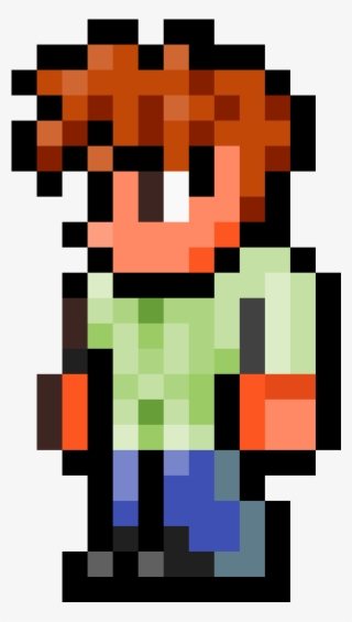 Guide From Terraria - Terraria Guide Pixel Art #9806791