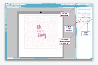Select Only The Scalloped Frame, Open The Scale Window - Diagram #9807080