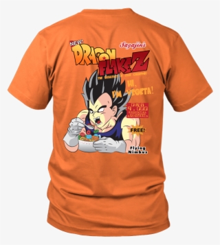 Super Saiyan Vegeta Dragon Flake Z Cereal - T-shirt #9808825