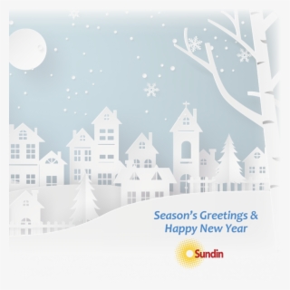 Our 2017 Holiday Card - Winter Snow Urban Countryside Landscape City Village #9809043