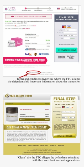 Two Screens From Defendants' Websites - Web Page #9809115