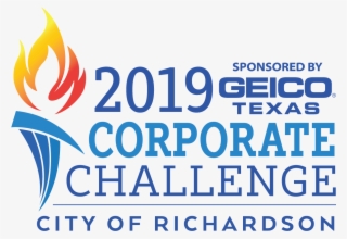 2019 Geico Of Texas Corporate Challenge Logo Png - Graphic Design #9811749