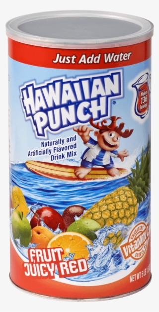 Hawaiian Punch Fruit Juicy Red Canister - Sugar Free Hawaiian Punch Singles To Go #9814180