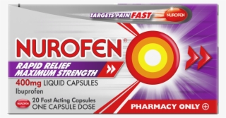Nurofen Rapid Relief Maximum Strength Liquid Capsules - Nurofen Express 400mg Liquid Capsules #9814635