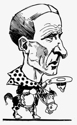 Big Headed Cowboy Horse Art 555px - Horse #9815179