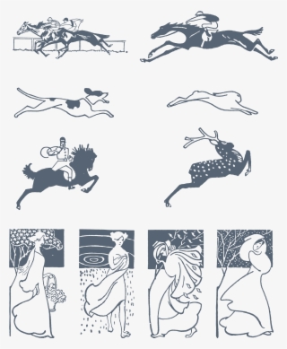 Preview All The "art Nouveau" Vector Illustrations, - Art Nouveau Vector Illustration #9815379