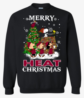 Merry Miami Heat Christmas Snoopy Ugly Sweater Style - Calgary Flames Merry Christmas #9816535
