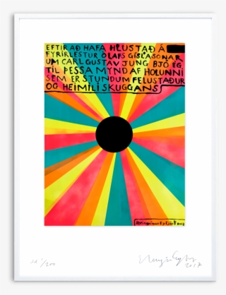 The Shadow Art Print By Steingrimur Eyfjord - Circle #9816853