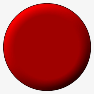 3d Red Push Button - Circle #9817822