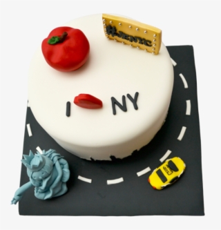 I Love New York Cake I Love Nyc With Edible Statue - Birthday Cake #9822239