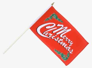 Merry Christmas Hand Waving Flag 12x18" - Carmine #9823180