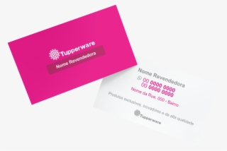 Cartão De Visita Tupperware Modelo - Printing #9824994