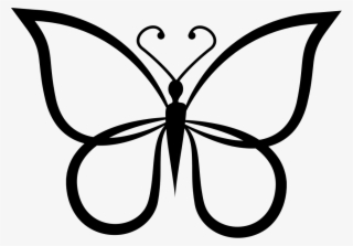 Butterfly Shape Outline Top View Comments - Butterfly Outline Shapes #9825471