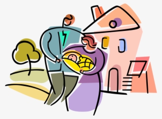 Vector Illustration Of New Parents Mother And Father #9825510