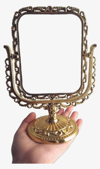 #gold #mirror #antique #old #overlay #edit #tumblr - Brass #9827613