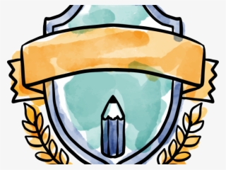 Drawn Shield Ribbon Logo #9831931