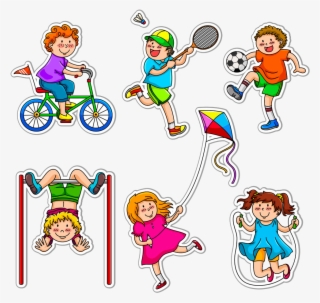 Physical Exercise Child Physical Fitness Stretching - Different Activities During Daytime #9832184