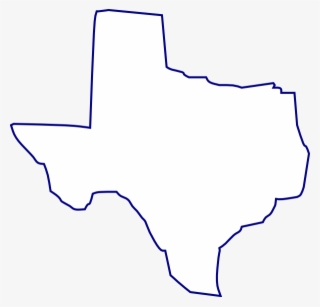 Texas White Outline Clipart #9832615