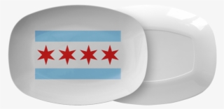 Chicago Flag Serving Platter - Cross #9833341
