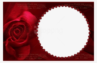 Free Png Best Stock Photos Transparent Red Rose Frame - Rose Photo Frame Png #9833567