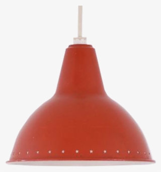 Small Red Pendant Light - Lampshade #9834488