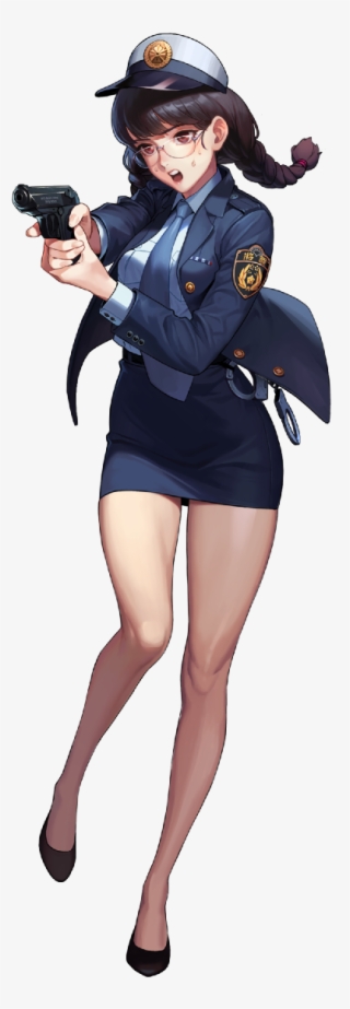 Manga Anime, Manga Girl, Anime Art, Female Character - Female Anime Police Officer #9835934