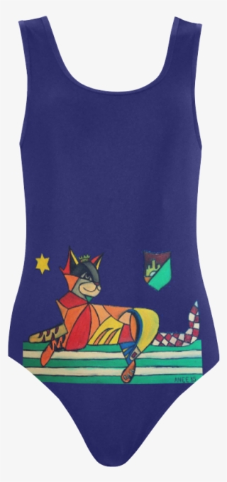 King Bella, Cat Corner Swimsuit Vest One Piece Swimsuit - Active Tank #9836520