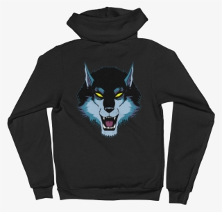 Werewolf Nobkgd Werewolfface Mockup Back Flat Black - Sweatshirt #9837255