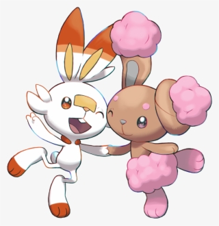Pokemon Sword Shield Scorbunny And Buneary By Vikthor01 #9837459