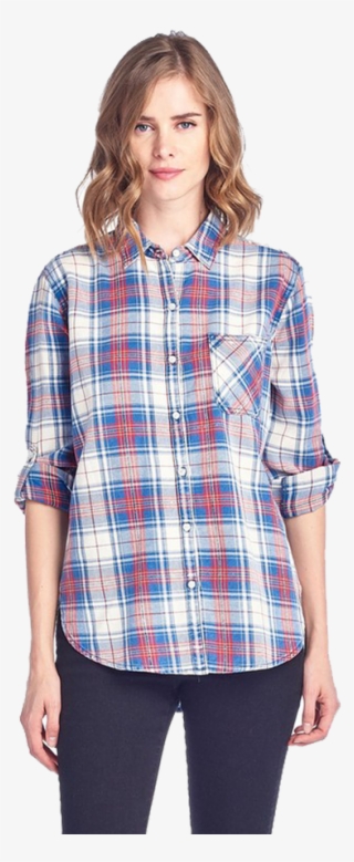 Pink/blue Flannel - Plaid - Free Transparent PNG Download - PNGkey