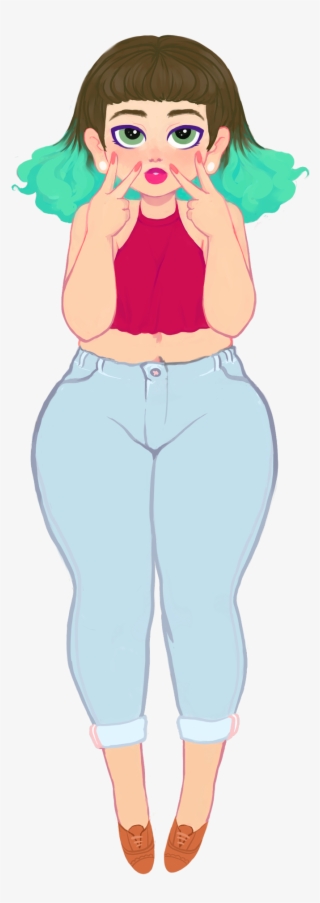 Self Portrait Tried Out Some New Flat Color Techniques - Cartoon #9838649