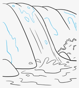 How To Draw Waterfall - Draw A Waterfall Step By Step - Free ...