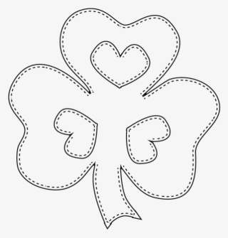 Printable Shamrock Border - Coloring Book #9839505