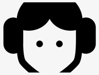 Princess Leia Clipart Silhouette - Personajes De Star Wars En Vector #9840384