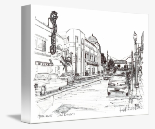 Drawing Of Hillcrest - Drawing Of California #9840800